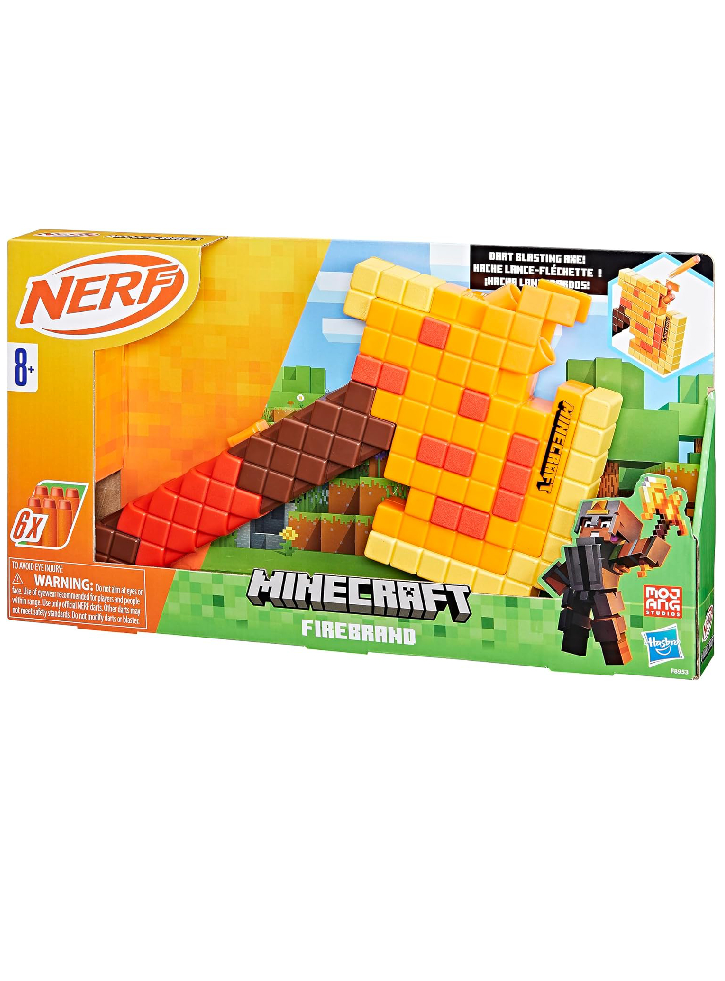 Hasbro Nerf Minecraft Stormlander Firebrand (f8953)