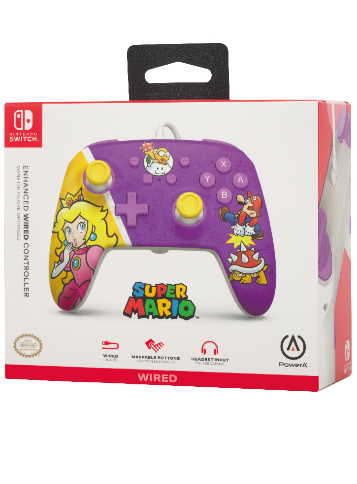 Controller Powera Enhanced Wired Princess Peach Battle