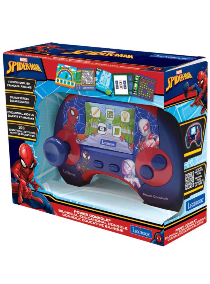 Lexibook Spider-man Educational Bilingual Console With Lcd Screen (jcg100spi1)