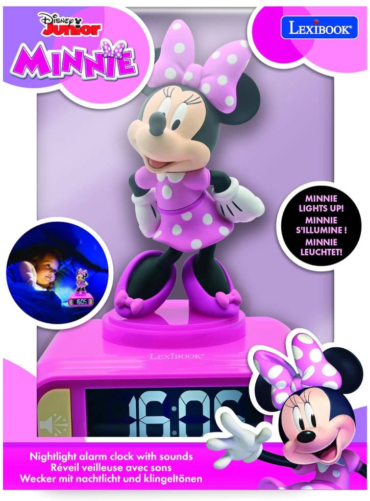 Lexibook Minnie 3d Digital Alarm Clock & Night Light (rl800mn)