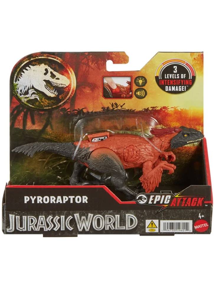 Jurassic World Epic Attack Pyroraptor (htp67)