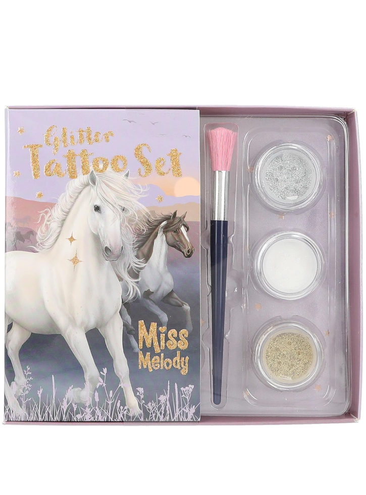 Miss Melody Glitter Tattoo Set Night Horses (0412657)