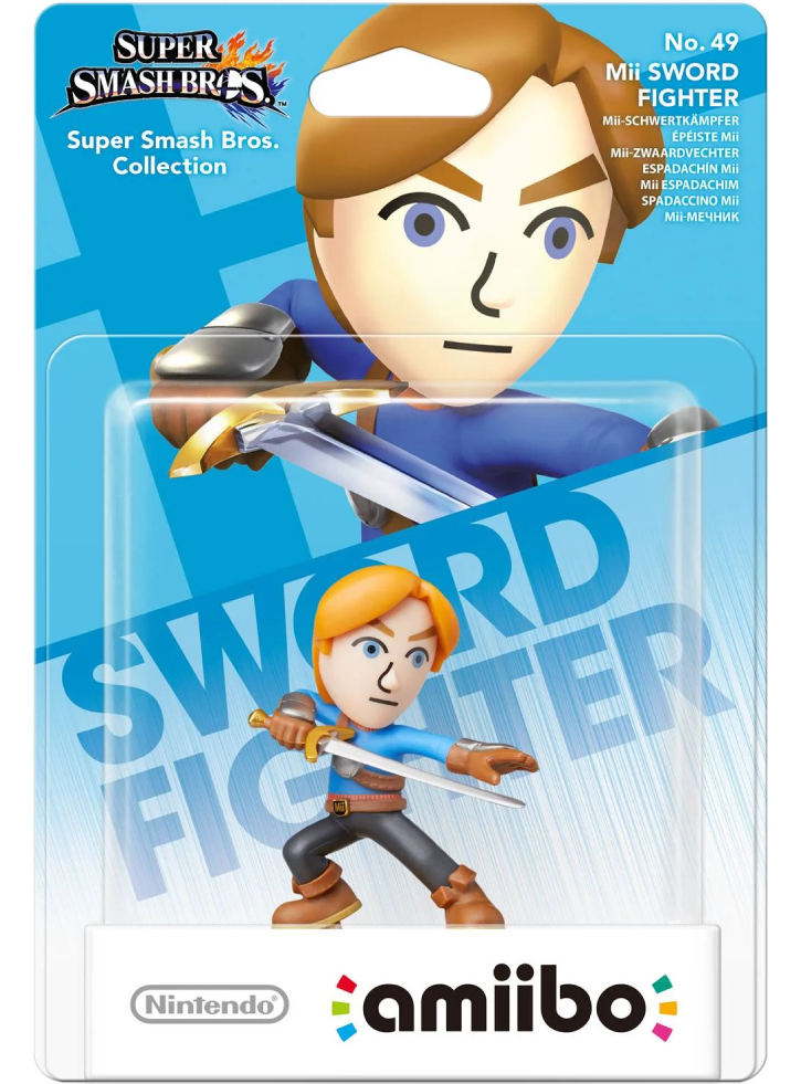 Amiibo Super Smash Bros No49 Mii Sword Fighter