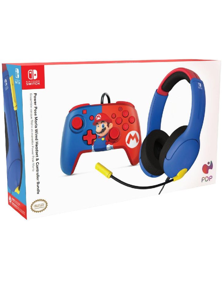 Mario Bundle Airlite Headset & Mario Power Pose Controller