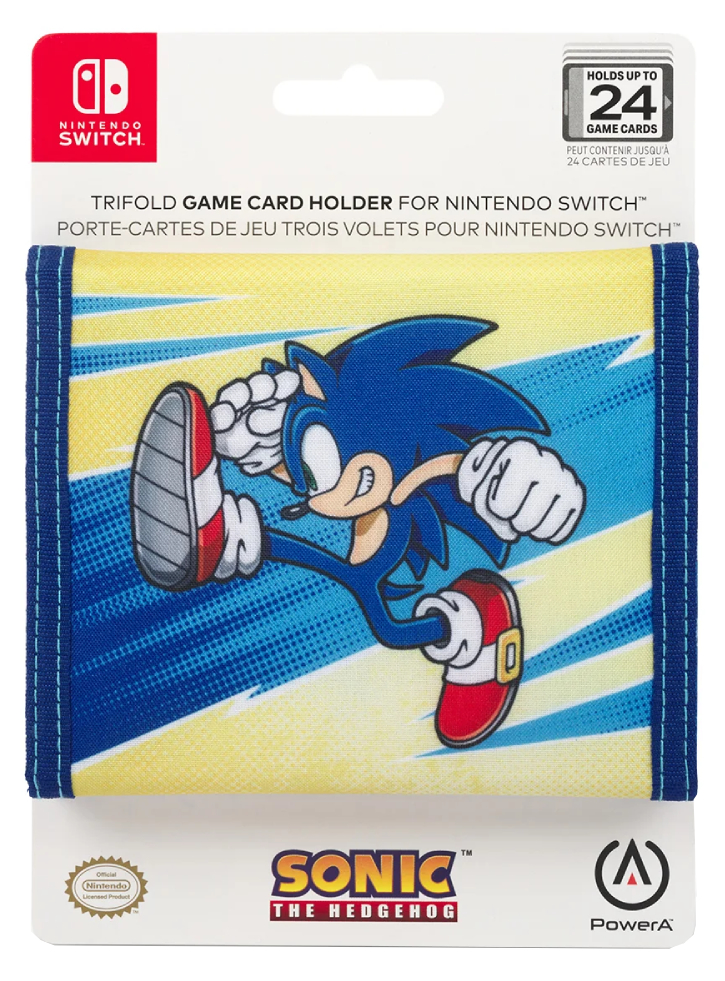 Powera Trifold Game Card Wallet Sonic Kick