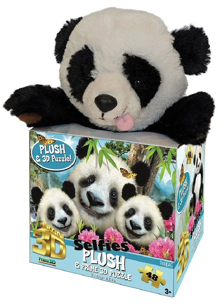 Robetoy Puzzle 3d With Plush Panda (48pcs) (28857)