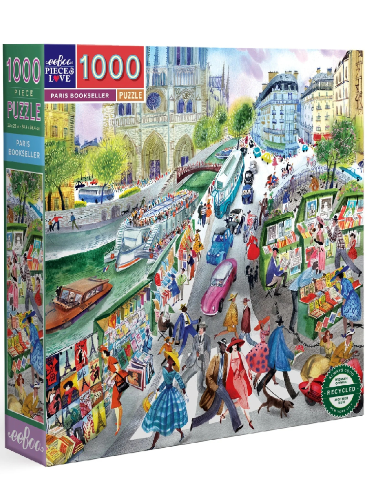 Eeboo Puzzle 1000pcs Paris Bookseller (epztpbs)