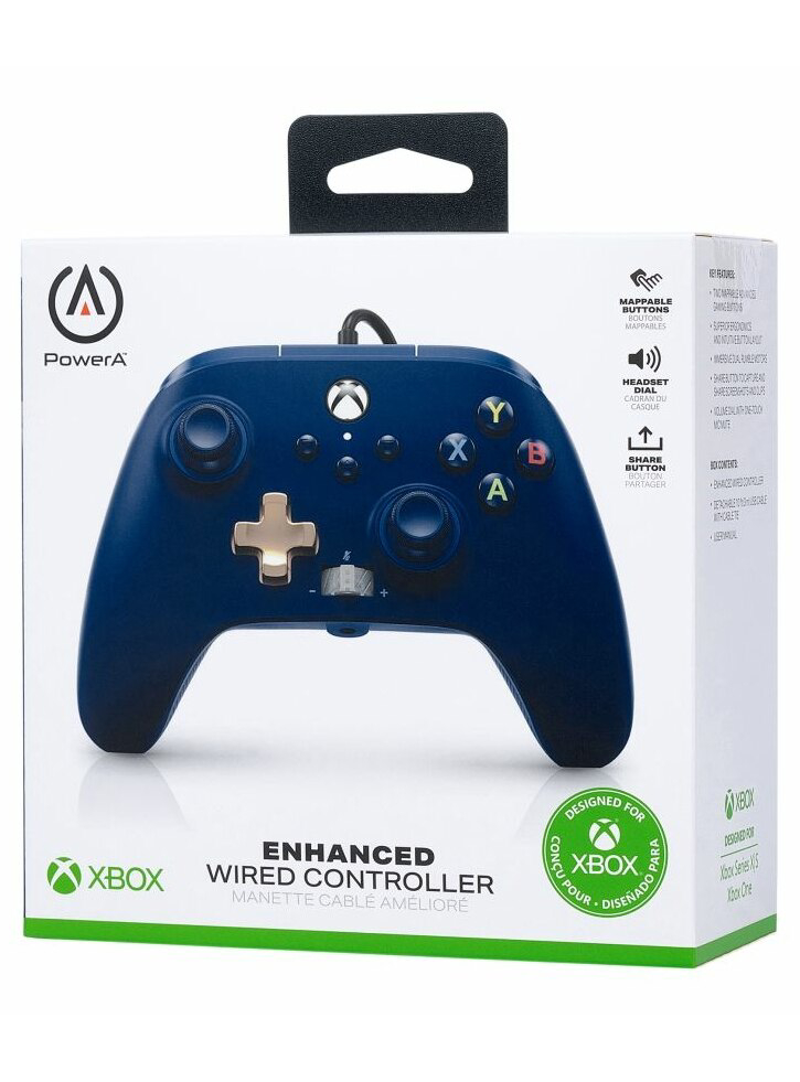 Controller Powera Enhanced Wired Midnight Blue