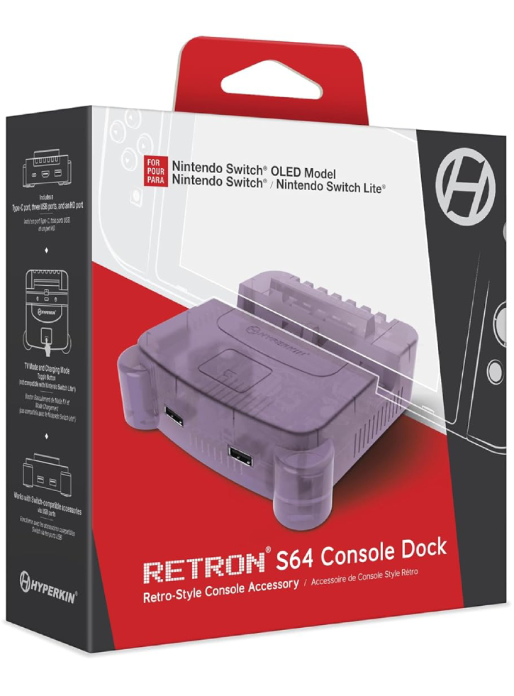 Hyperkin Retron S64 Console Dock Purple