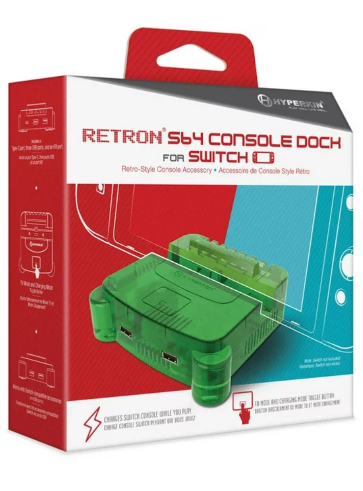 Hyperkin Retron S64 Console Dock Lime Green