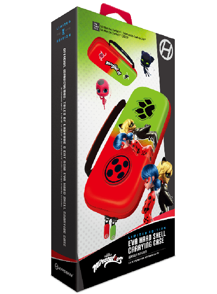 Carrying Case Hyperkin Official Miraculous Hard Bug & Cat (switch/lite/oled)