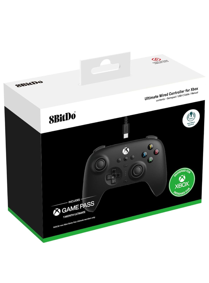 Controller 8bitdo Ultimate Wired Hall Ed/black