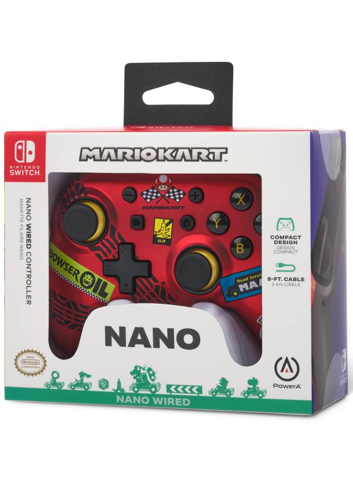 Controller Powera Nano Wired Mario Kart Racer Red