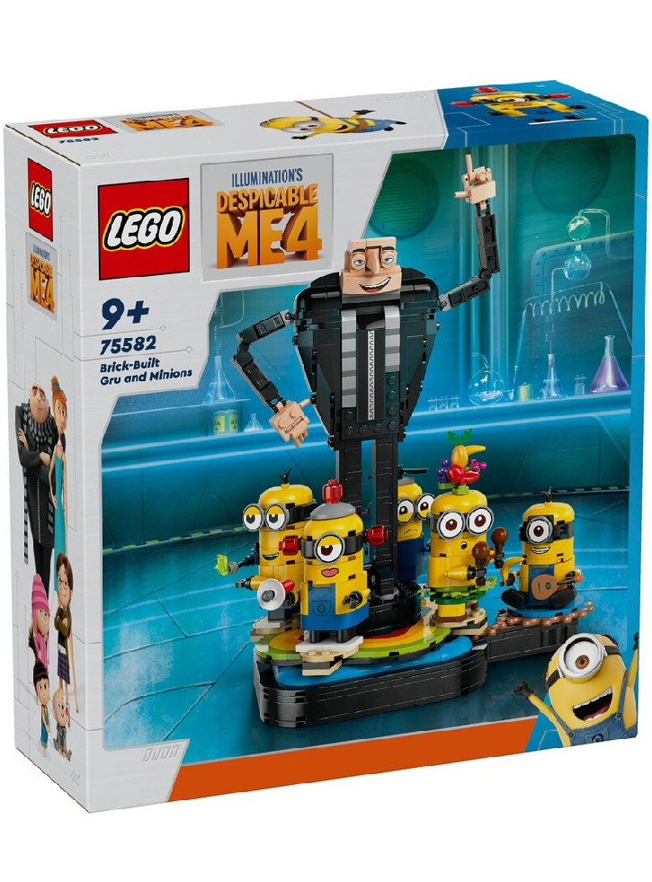 Lego Illuminatons Despicable Me 4 Brick-built Gru And Minions (75582)