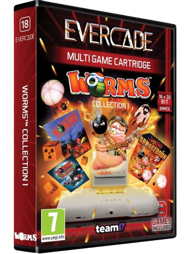 Blaze Evercade Worms Collection 1 Cartridge