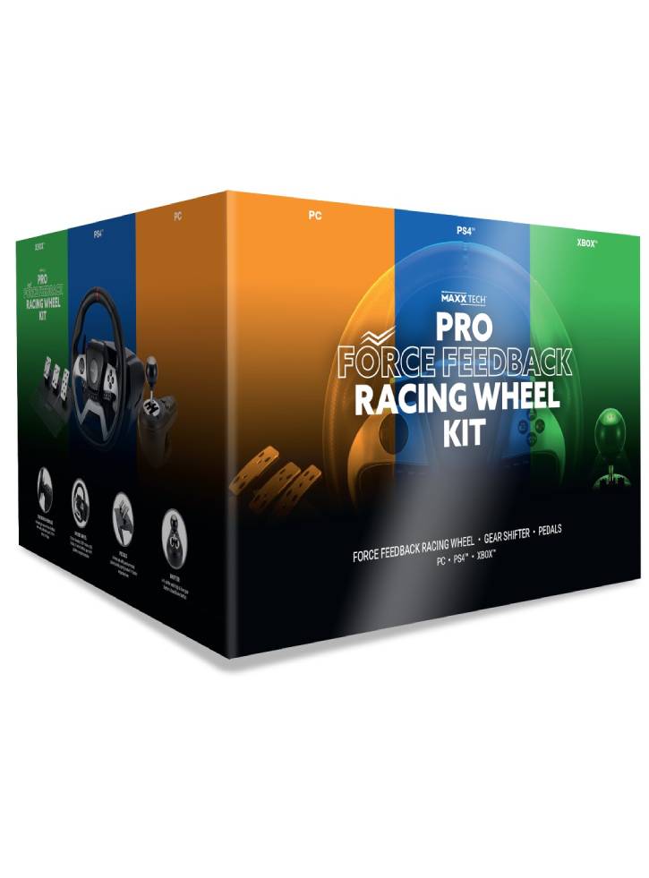 Maxx Tech Pro Ff Racing Wheel Kit (wheel, 3-pedal Set & Shifter)