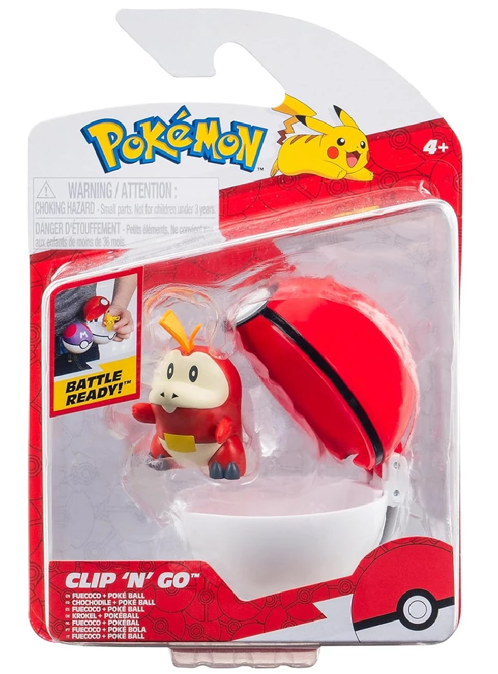 Pokemon Clip N Go Fuecoco And Poke Ball (pkw3628)