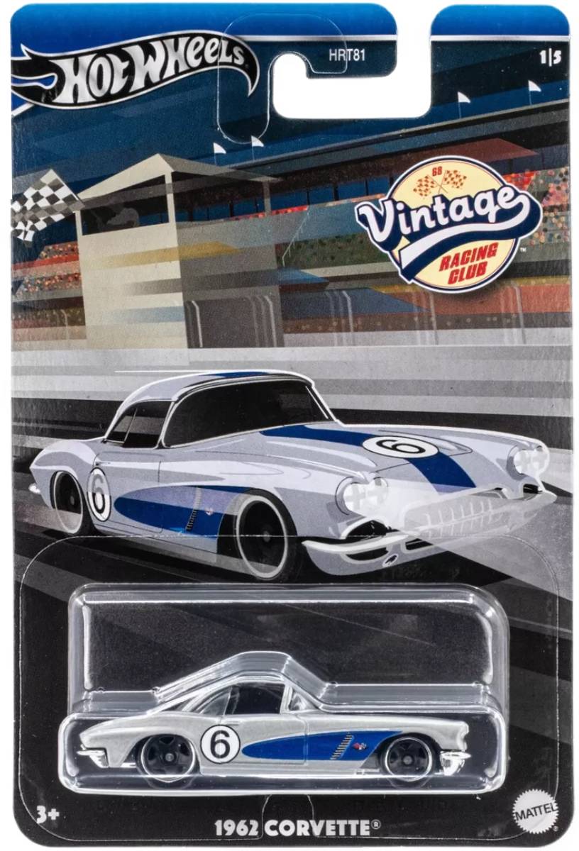 Hot Wheels Vintage Racing Club 1962 Corvette (hrv06)