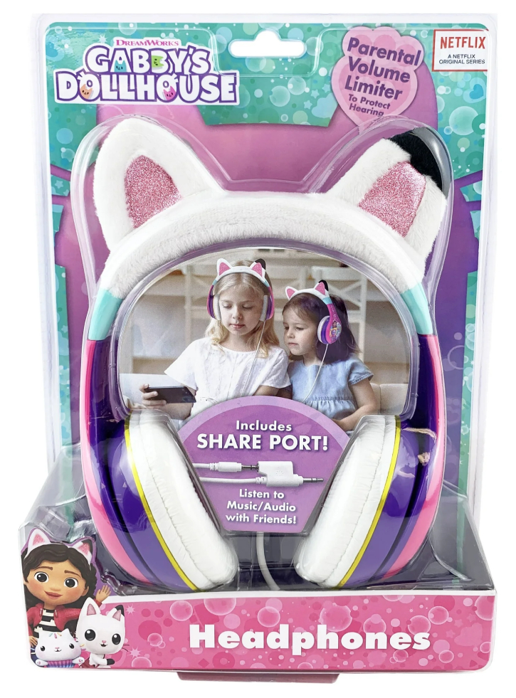 Headphones Ekids Gabbys Dollhouse With Volume Control To Protect Hearing