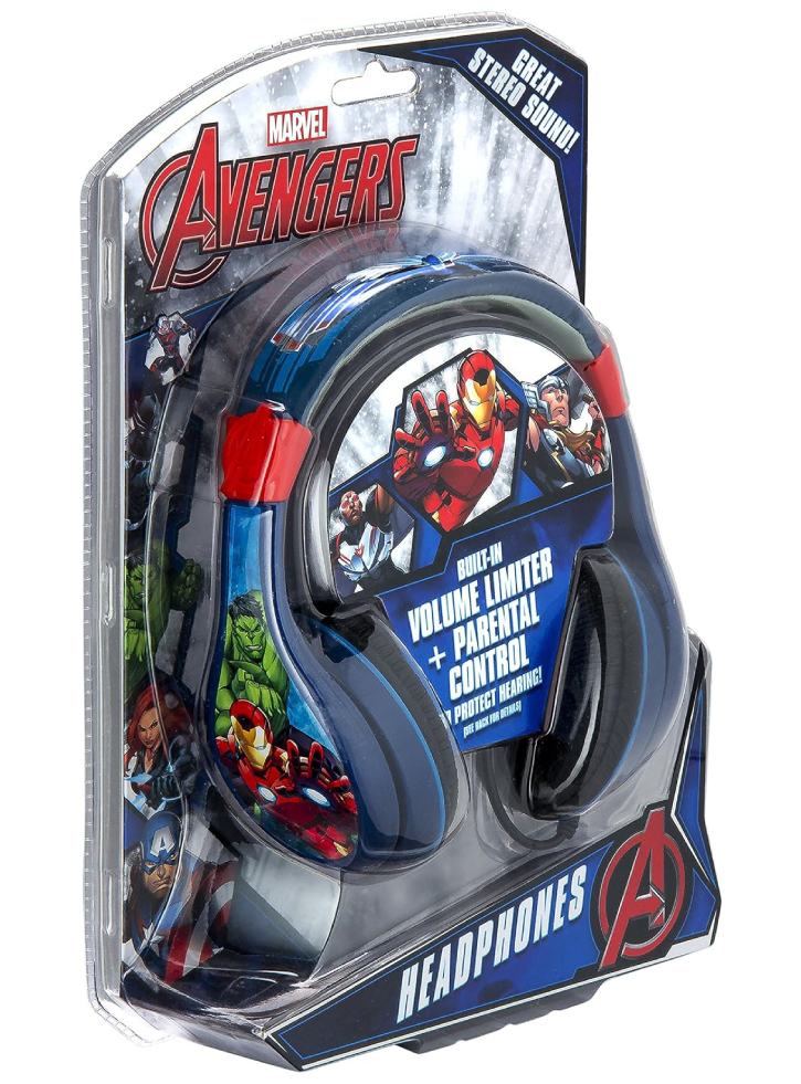 Headphones Ekids Avengers With Volume Control To Protect Hearing