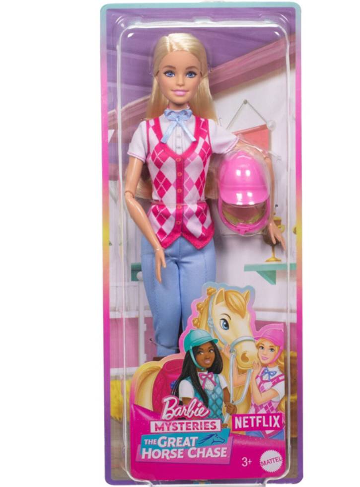 Barbie Mysteries The Great Horse Chase Malibu Doll With Riding Clothes Accessories (hxj38)