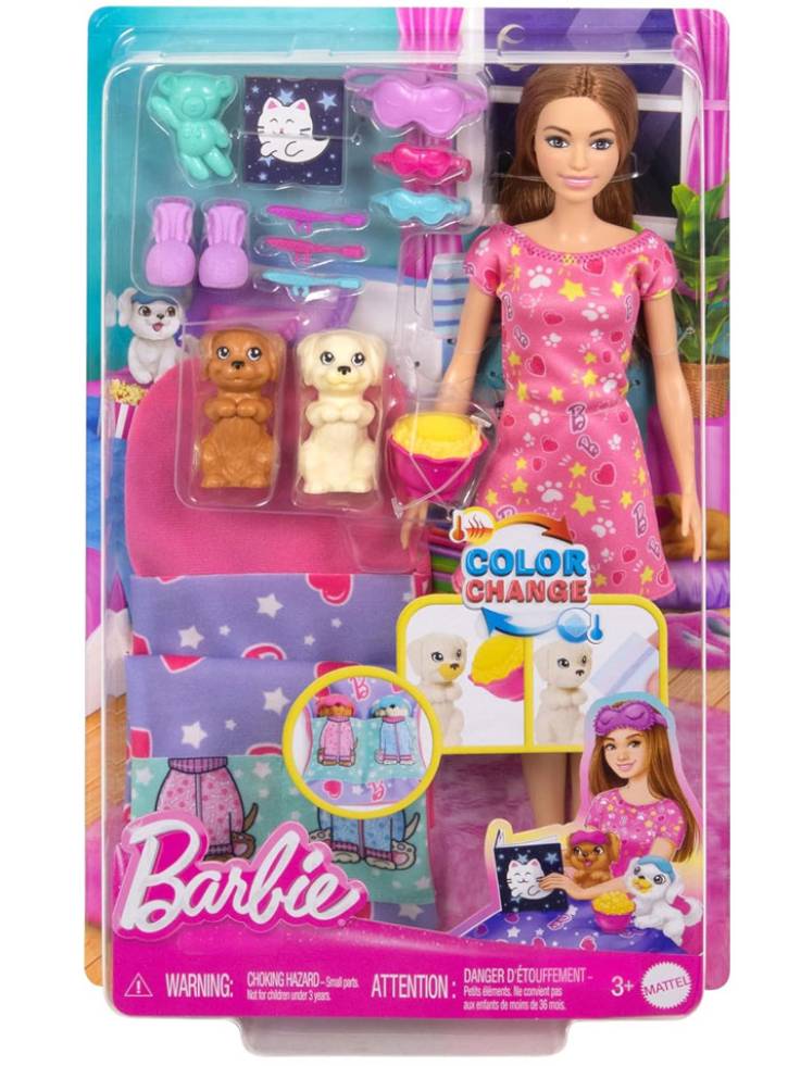 Barbie Puppy Slumber Party Doll (hxn01)