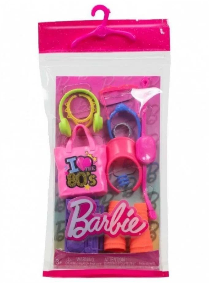 Barbie Pink Bag I Love 80s Accessories (hwv74)