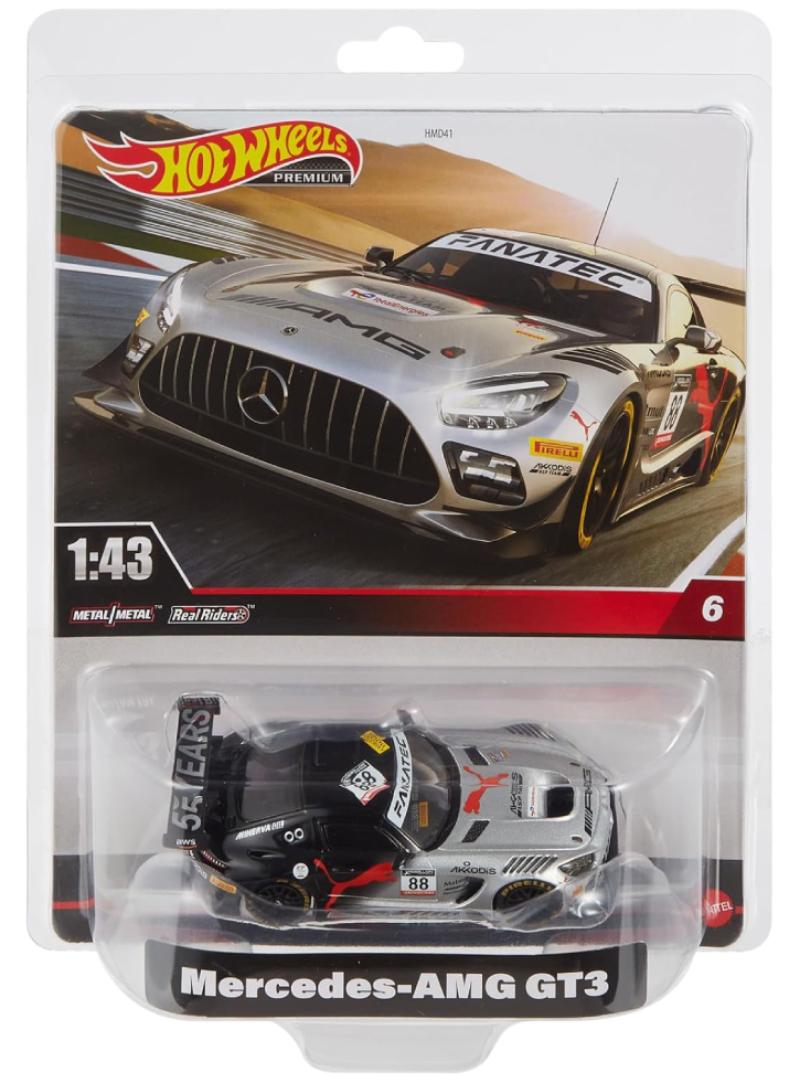 Hot Wheels Premium Real Readers Mercedes-amg Gt3 1:43 (hmd44)