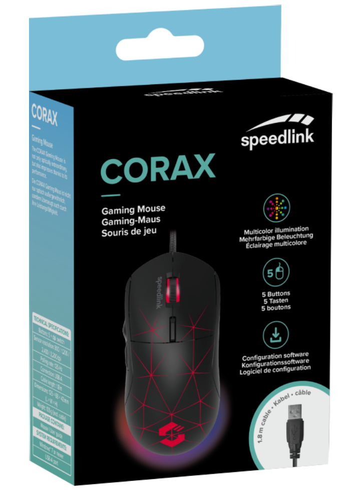 Mouse Speedlink Corax Black