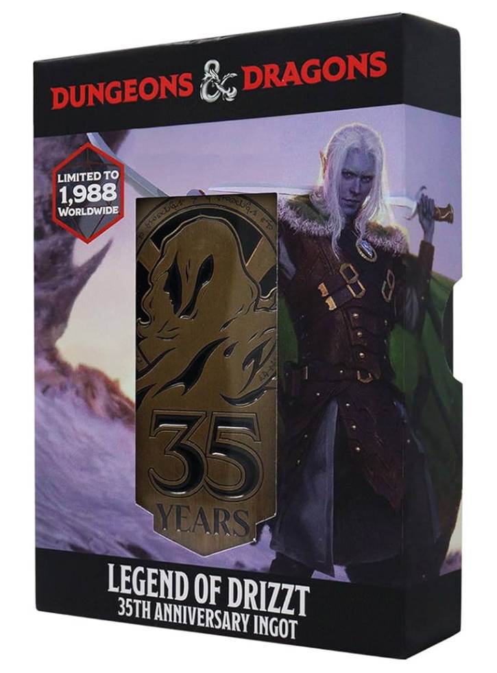 Dungeons & Dragons Limited Edition Legend Of Drizzt 35th Anniversary Ingot