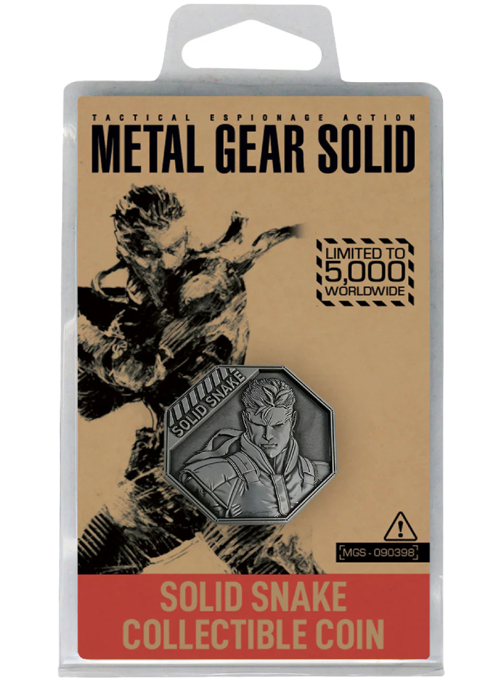 Metal Gear Solid Limited Edition \'solid Snake\' Collectible Coin