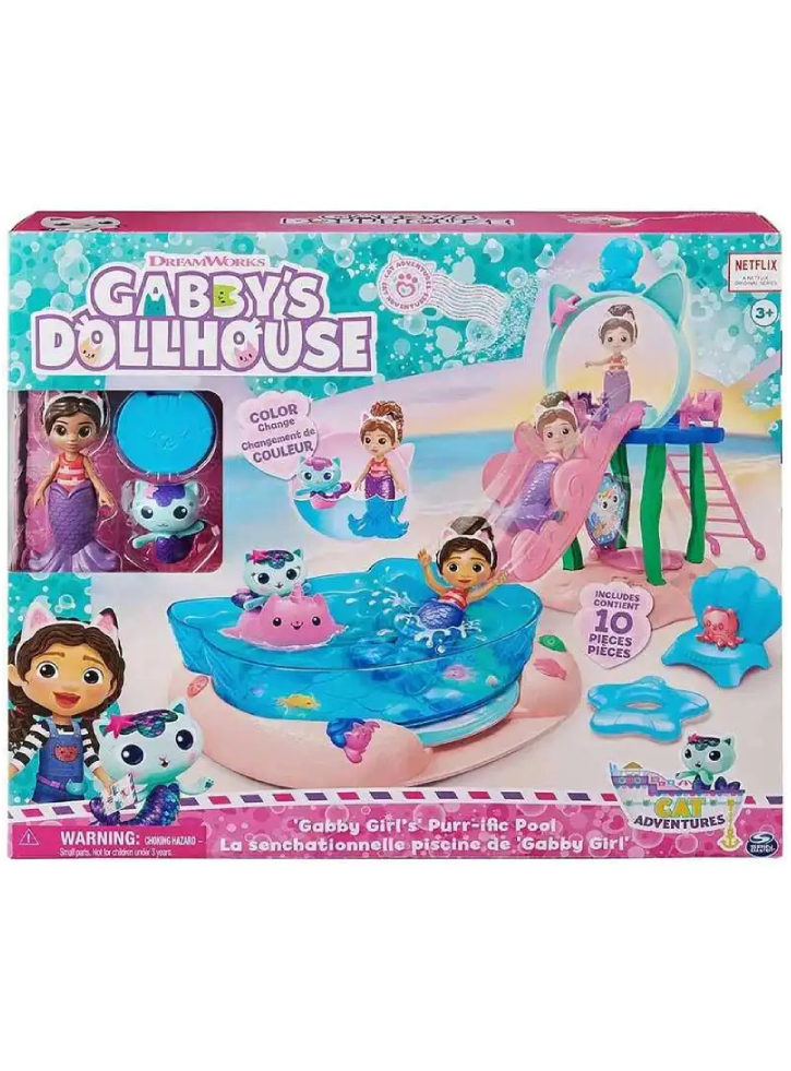 Spin Master Gabbys Dollhouse Gabby Girls Purri-ific Pool (6067878)