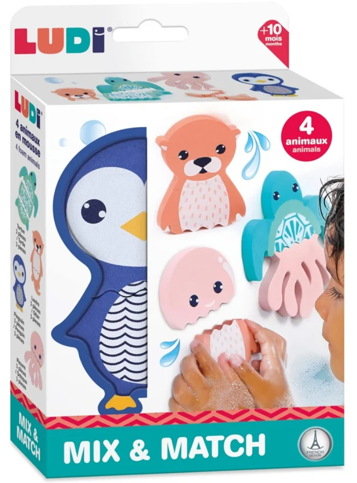 Ludi Mix & Match Foam Animals For The Bath (lu40078)