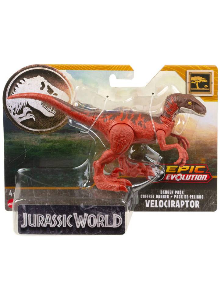 Jurassic World Epic Evolution Velociraptor Danger Pack (htk53)