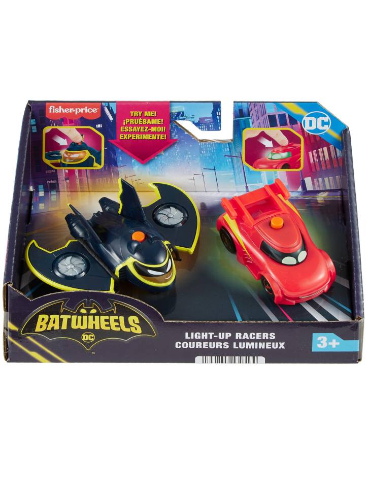 Fisher-price Dc Batwheels Light-up Racers (hml26)