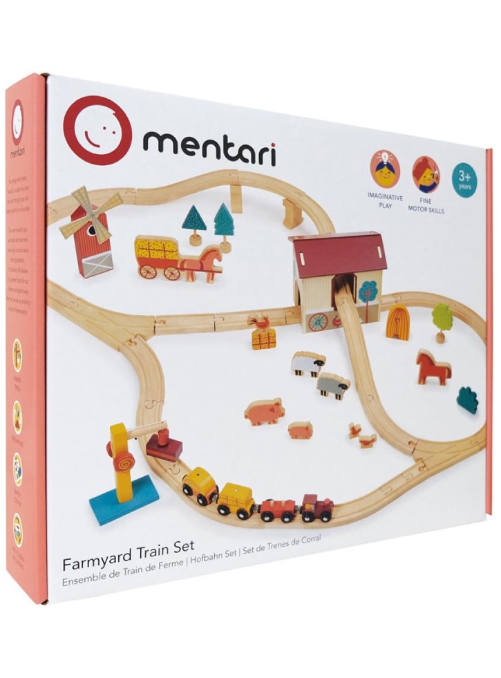 Mentari Train Set Farmyard (mt7703)