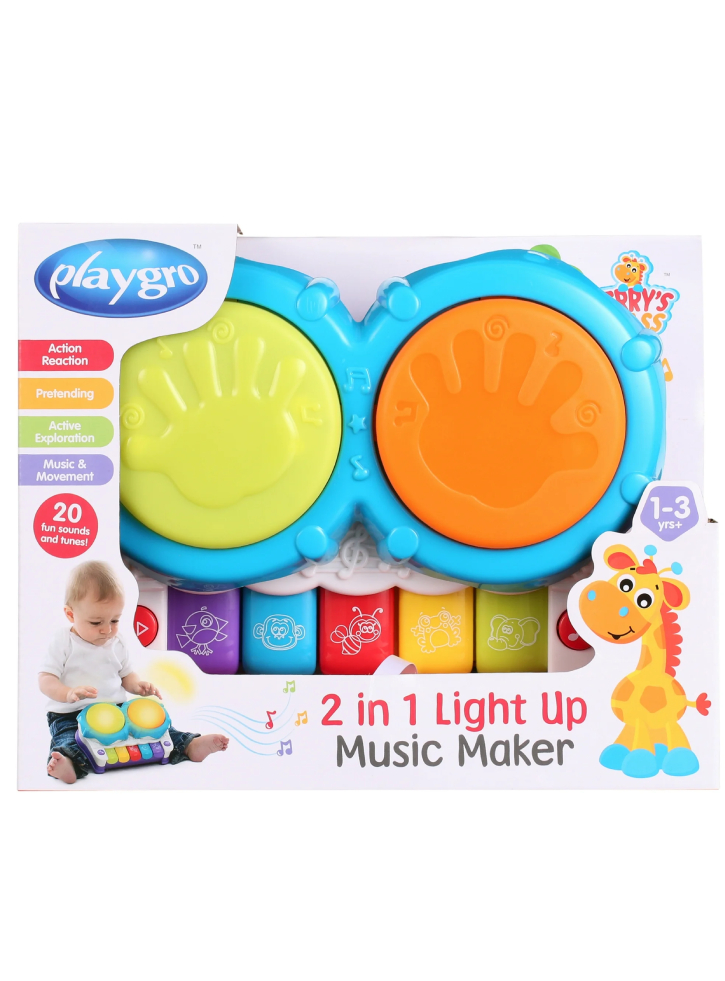 Playgro Jerry\'s Class 2 In 1 Light Up Music Maker