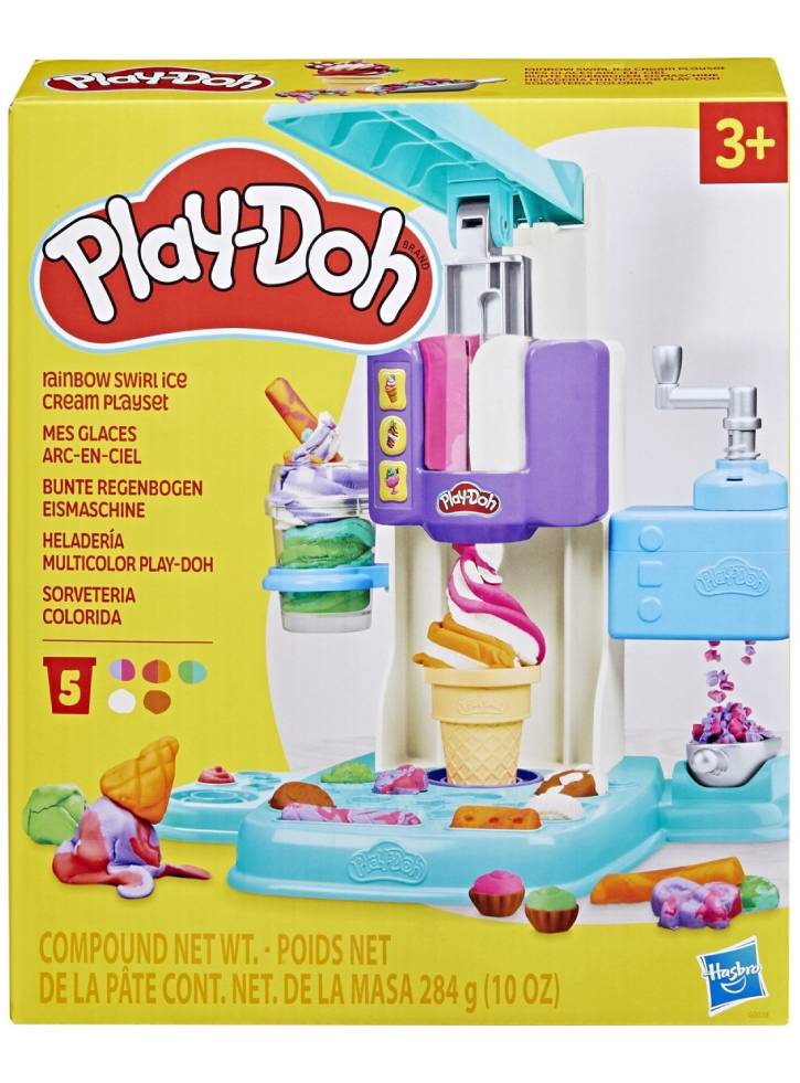 Play-doh Rainbow Swirl Ice Cream Playset (g0028)