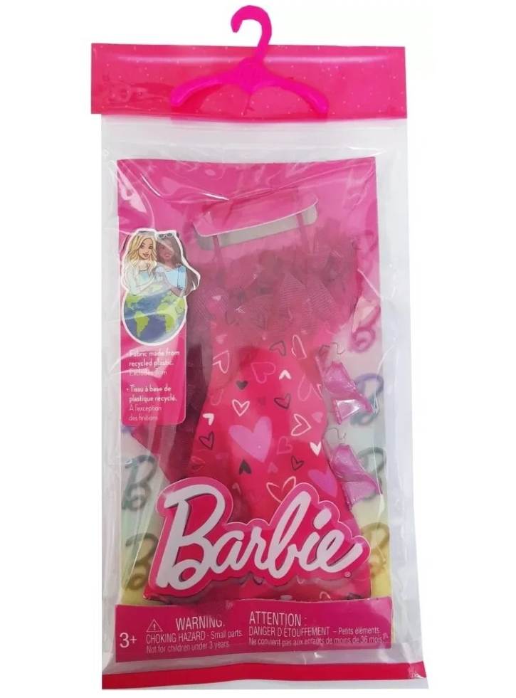 Barbie Fashion And Accessories Complete Look Red Hearts (hrh36)