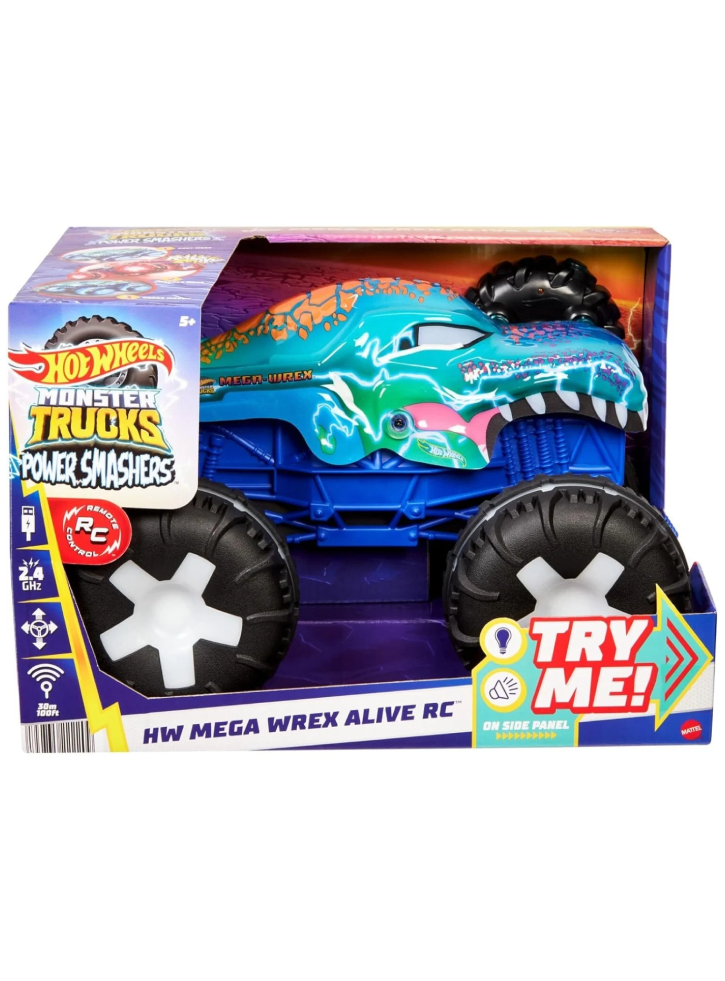 Hot Wheels Monster Trucks Power Smashers Mega-wrex Alive Rc (jbd90)