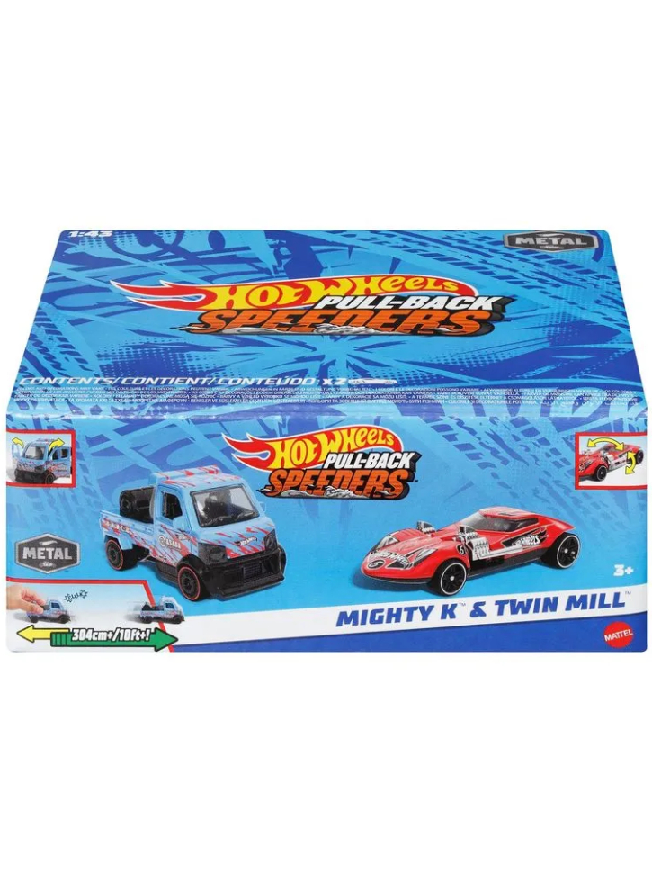 Hot Wheels Pull-back Speeders Mighty K Twin Mill (hwh58)