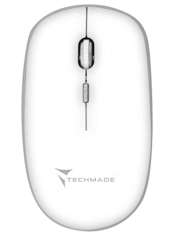 Mouse Techmade Wireless 1600 Dpi White