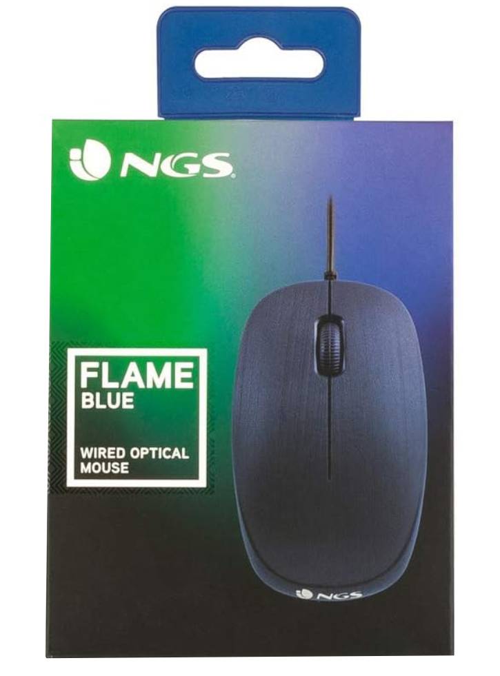 Mouse Ngs Wired Flame 1000dpi Blue