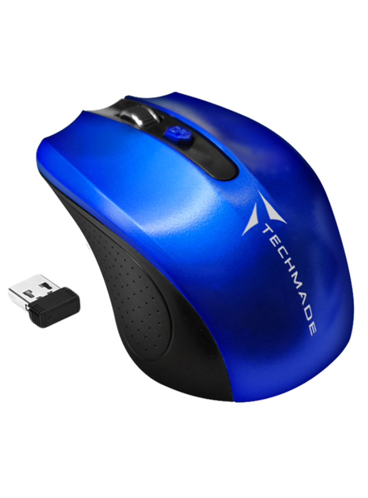 Techmade Mouse Wireless Tm-xj30-bl Blue