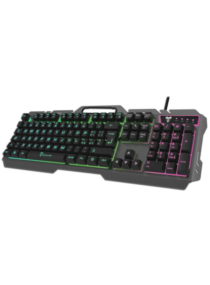 Techmade Keyboard Gaming Meccanica Rgb Black