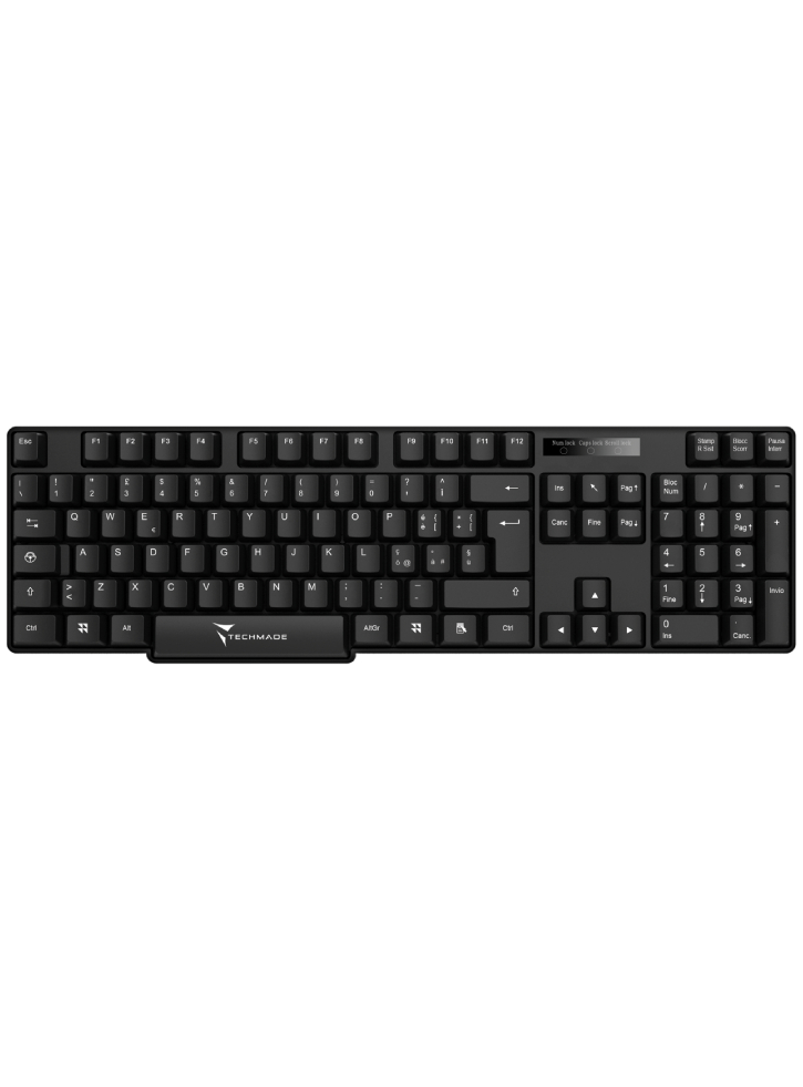 Techmade Keyboard Wired Filo Black