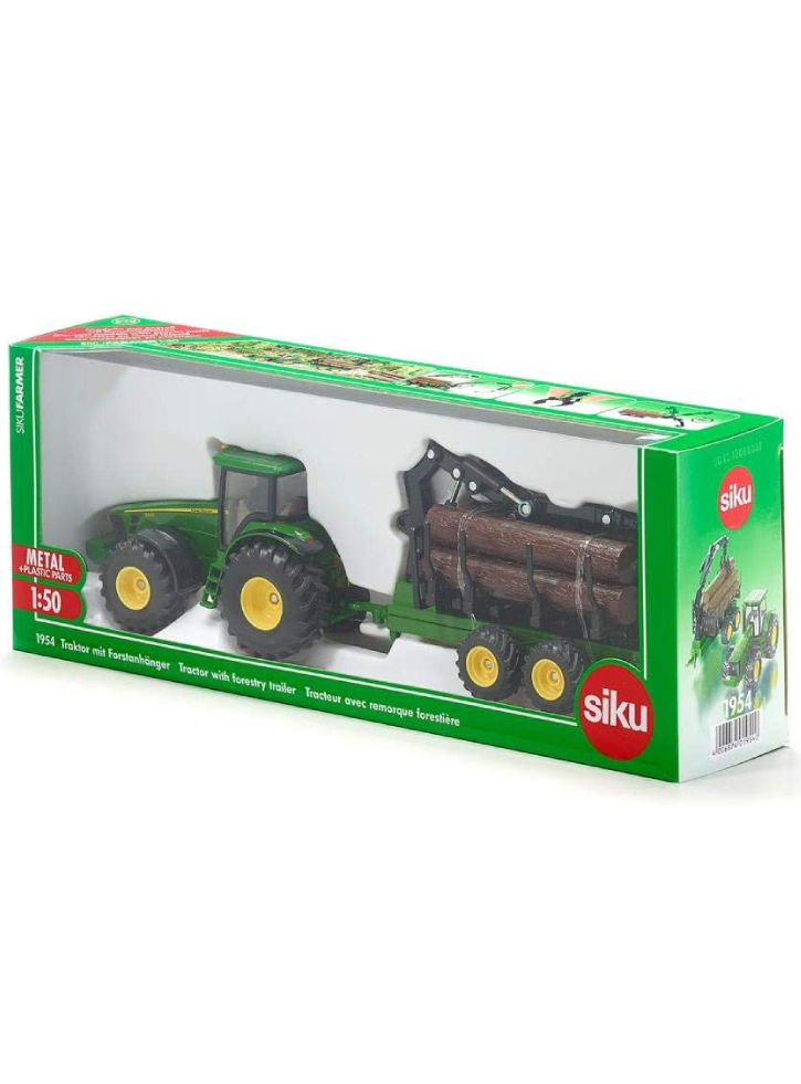 Siku 1:50 Tractor With Forestry Trailer (313-1954)