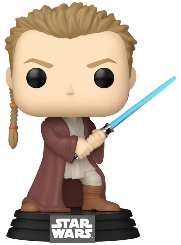 Pop Star Wars Ep1 The Phantom Menace Anniversary Obi Wan Kenobi Young 699 Bobble Head 9cm