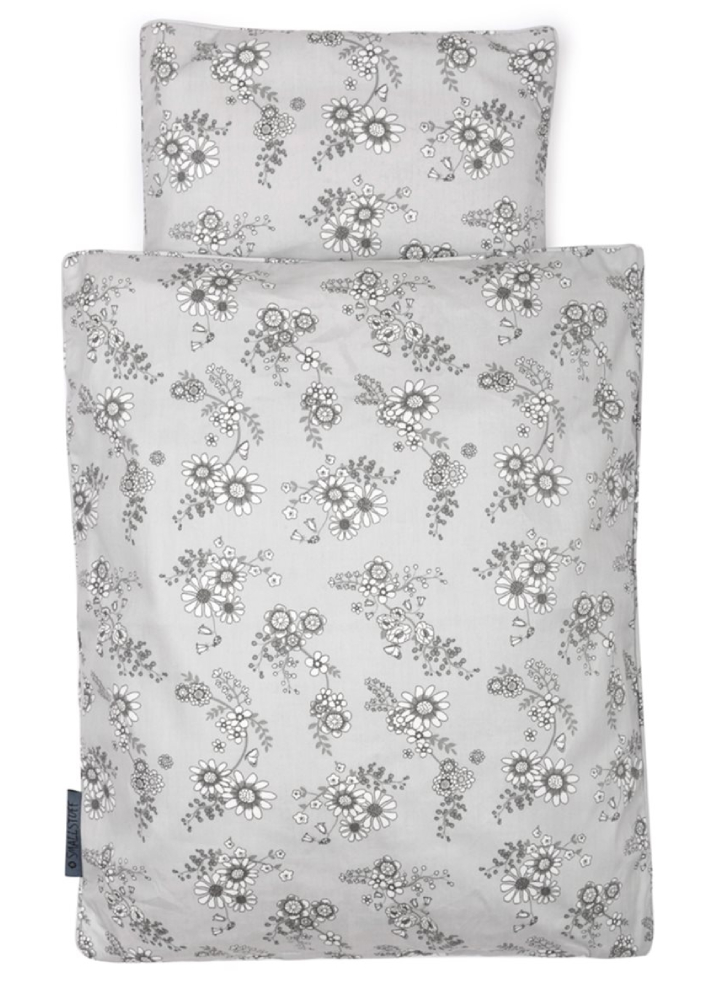 Smallstuff Doll Bedding Grey Flower Garden