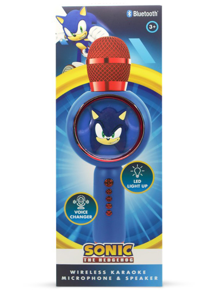 Otl New Sonic The Hedgehog Karaoke Microphone & Speaker